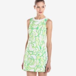 Lilly Pulitzer Green Floral Mila Shift Dress